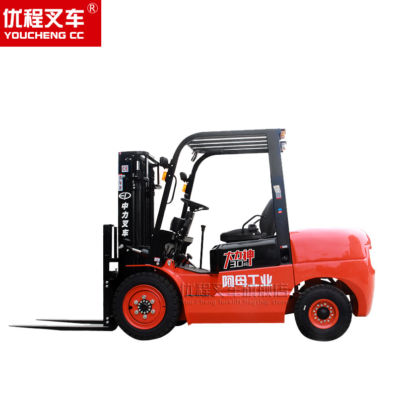 Zhongli 3 toneladas diesel elevadora serie T3 3.5T equilibrado pesado motor elevadora de combustión interna combustión multidireccional elevadora