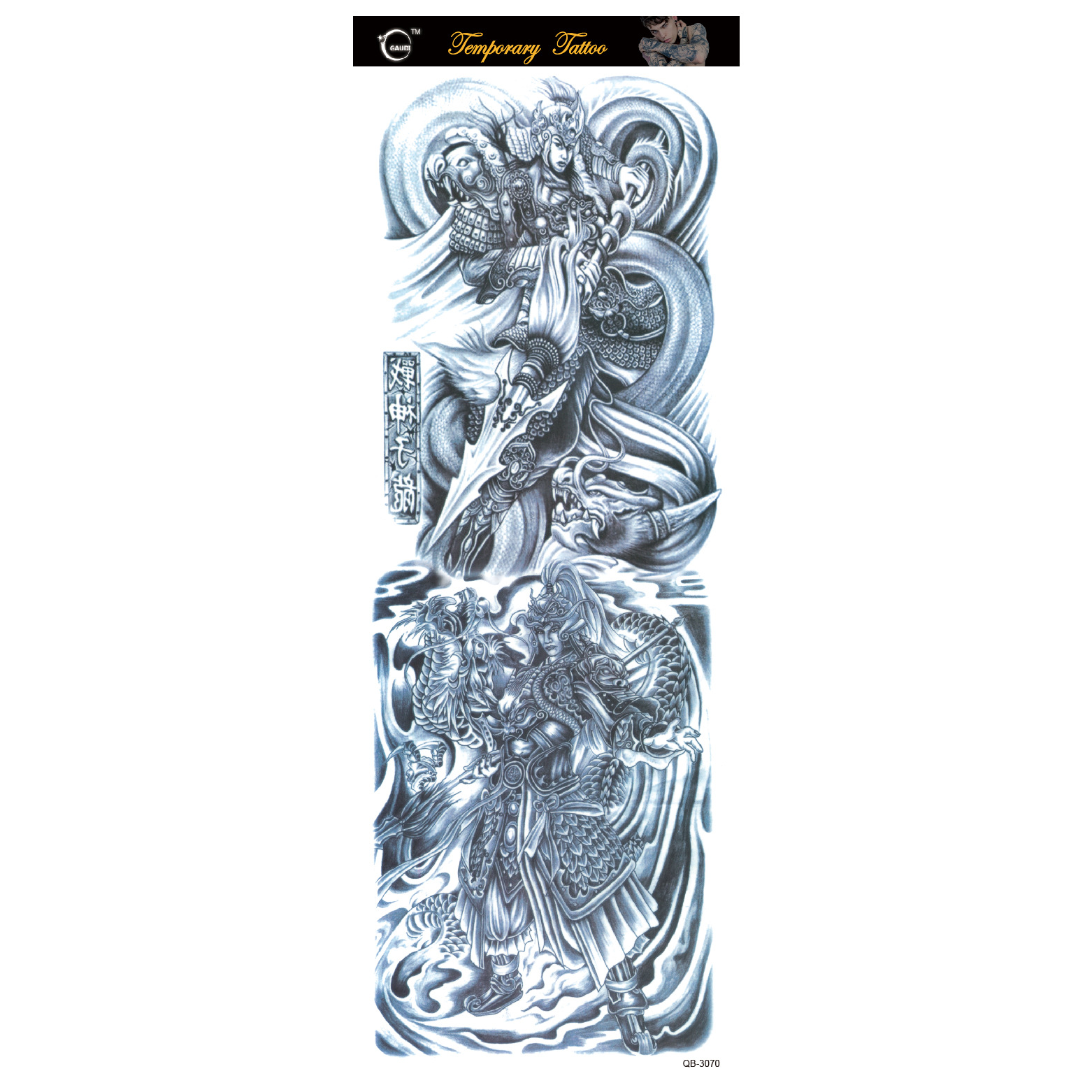 Pegatinas de tatuaje directo de fábrica gran cantidad Congyu impermeable imagen grande brazo completo tatuaje pegatinas Amazon tatuaje