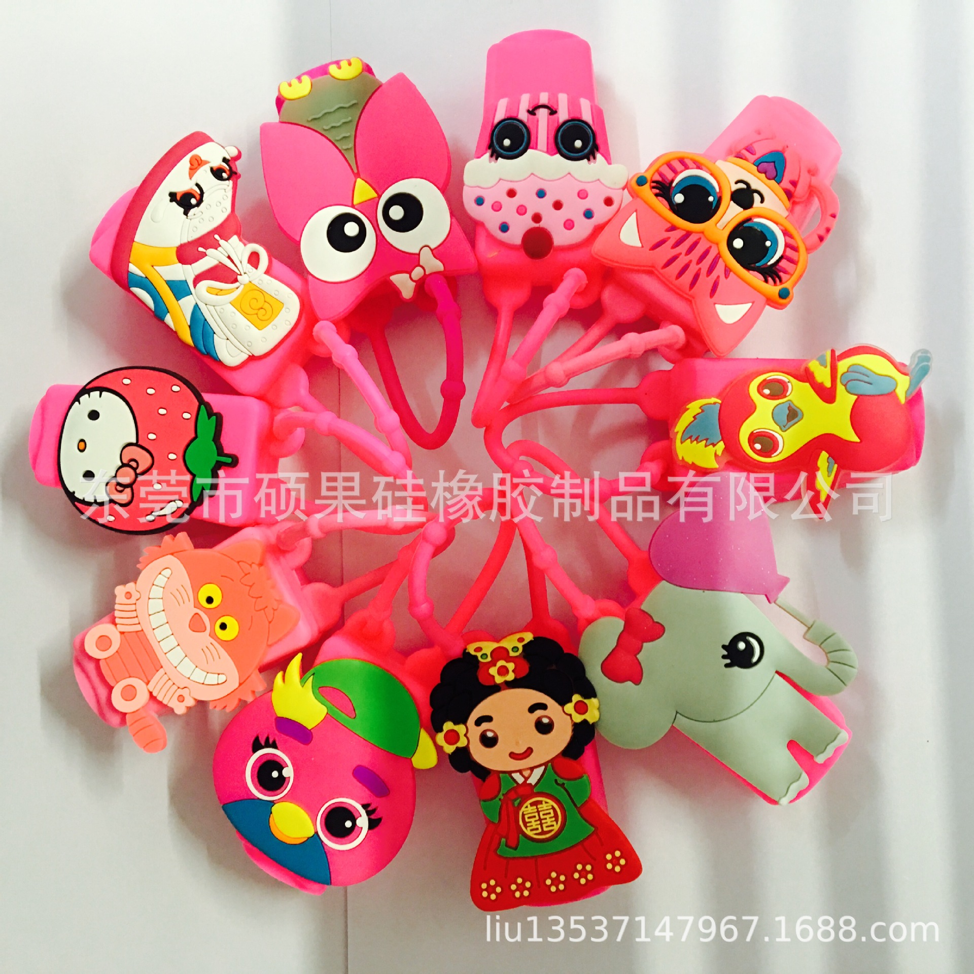 30毫升卡通洗手液硅胶瓶套 卡通洗手液胶皮