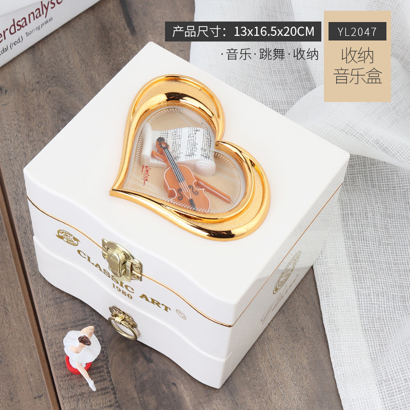 ミニ小、中、大ダンサーピアノ回転オルゴールミシン蓄音機タイプライターオルゴール印刷