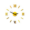 Creative Simple Lemon Digital Clock DIY Roman Digital Clock Study Room Free Putting Wall Stickers Watch