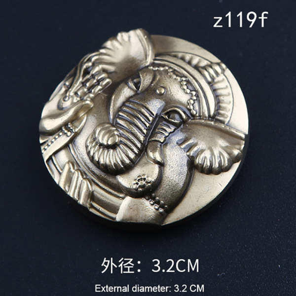New brass wealth cloth buckle coin buckle Indian coin buckle dragon…