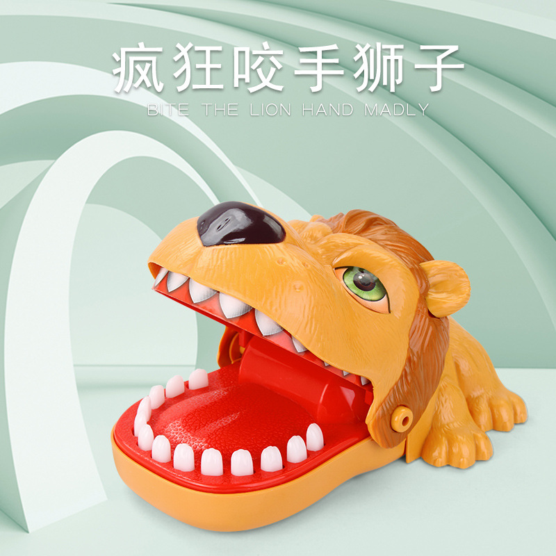 Biting Big Mouth lion Toys Bite the hand Shark crocodile Bite the hand Toys Extraction children Parenting Tricky
