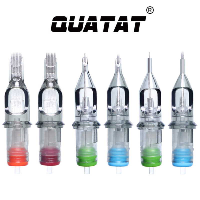 Boutique New Transparent Colorful Silicone Ring Eyebrow Tattoo Needle Tattoo Needle Xia'An Transparent Tattoo All-In-One Needle