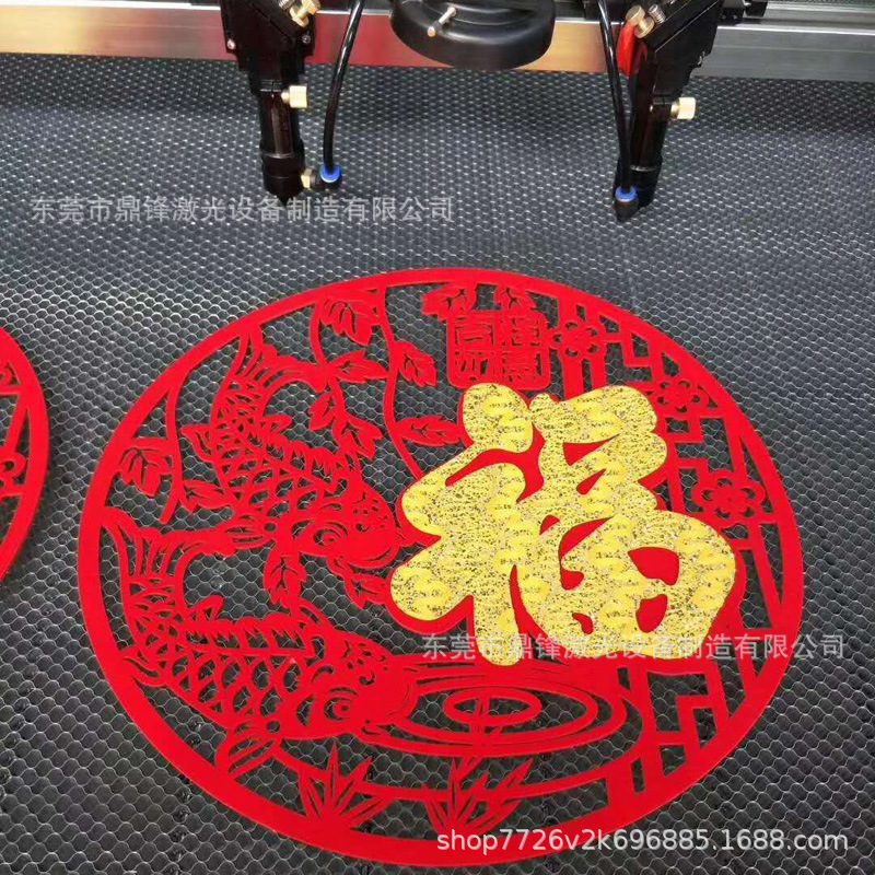 窗花剪纸激光镂空机雕刻机   窗花剪纸激光镂空机切割机厂家