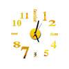 Cross -border creative acrylic hanging clock DIY Simple Wall Towers Watch Living Room Volume Lumin Clock Clock