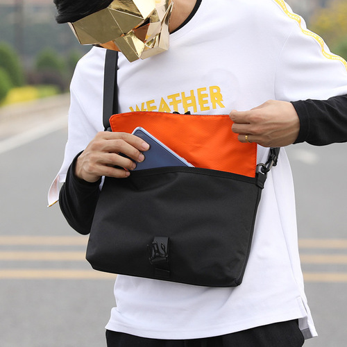 Unisex Crossbody Bag, Trendy Streetwear Bag, Dual-Sided Messenger Bag, Fashion Backpack for Men