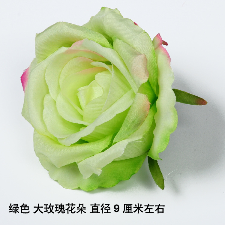 Artificial flor rosa al por mayor boda fondo flor pared camino plomo flor bola arreglo de flores paño de seda rosa cabeza de flor