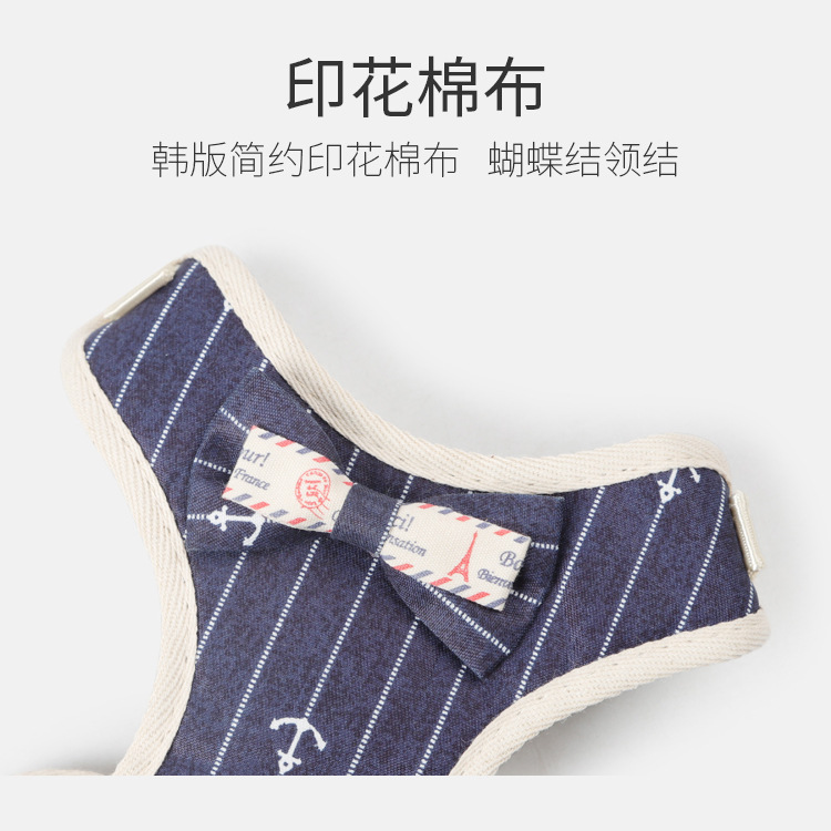 Taobao de cuero al por mayor 2023 nueva correa para mascotas pequeño perro arco corsé de perro de estilo coreano