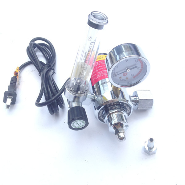 BRIL光辉气表GH-120/36V气表二氧化碳气表CO2 加热气表铜阀体接头