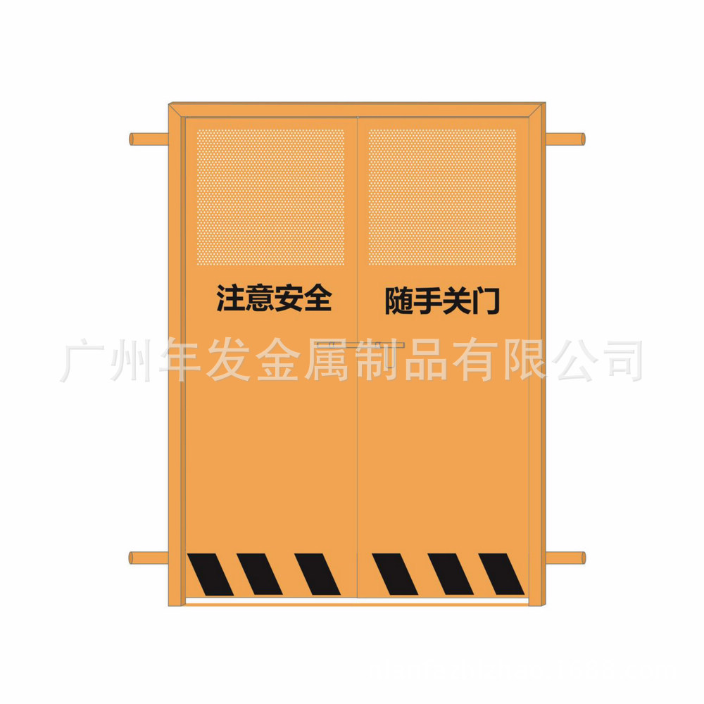 广州厂家支持制作标准化电梯井口防护建筑工地电梯洞口防护门