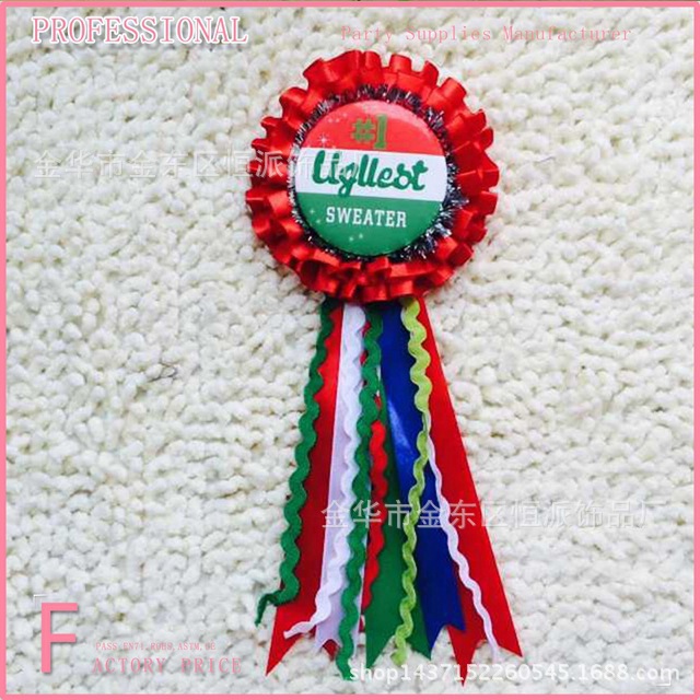 Nueva oferta de ropa Insignia de despedida de soltero Celebración Etiqueta Cinta Ramillete Insignia de encaje Vestir