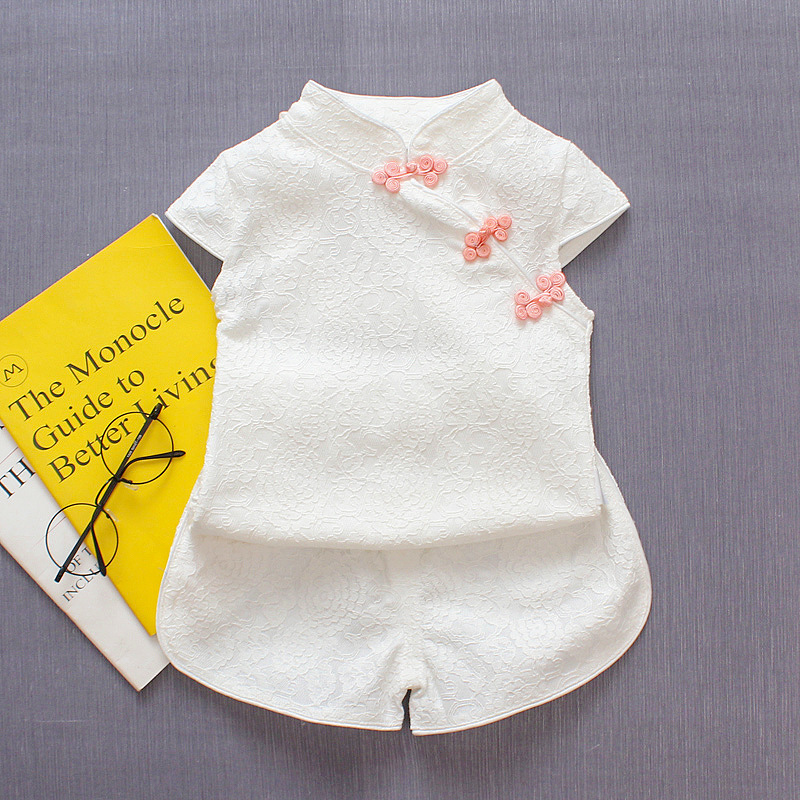 Cheongsam para niños, verano, estilo occidental, niña de 0 a 4 años, traje mejorado, traje Tang de estilo chino, una pieza