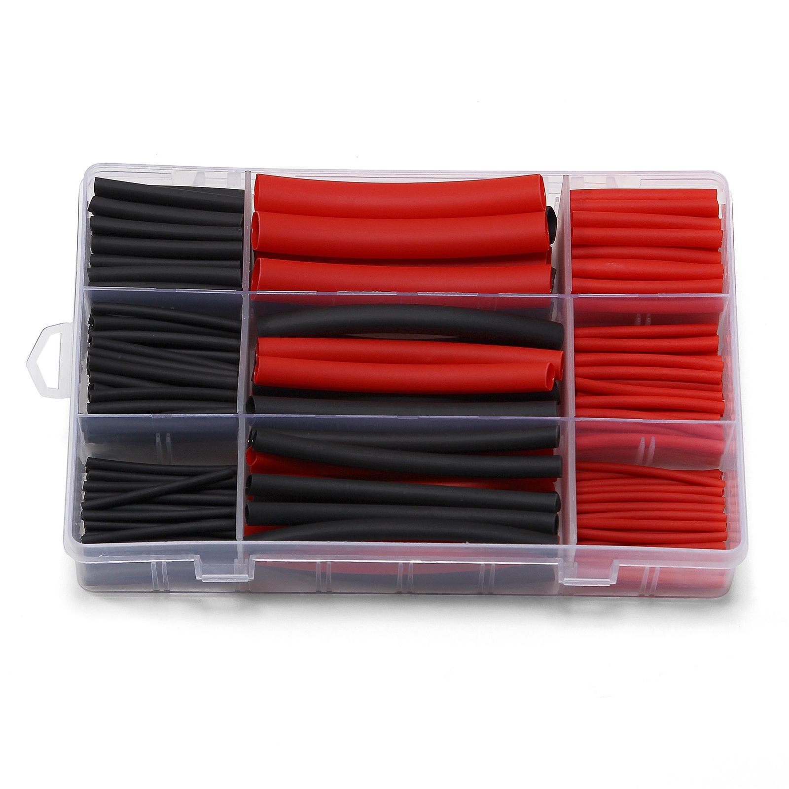 跨境 270pcs盒装3:1黑红沃尔双壁管热缩套管 Heat Shrink Tubing