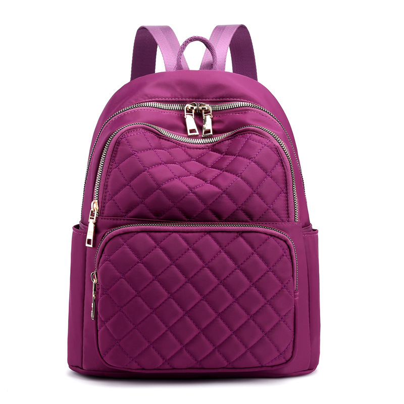 Fábrica al por mayor de las mujeres de moda casual bolsa de nylon de viaje de las mujeres ligeras mochila de moda estudiante universitario mochila