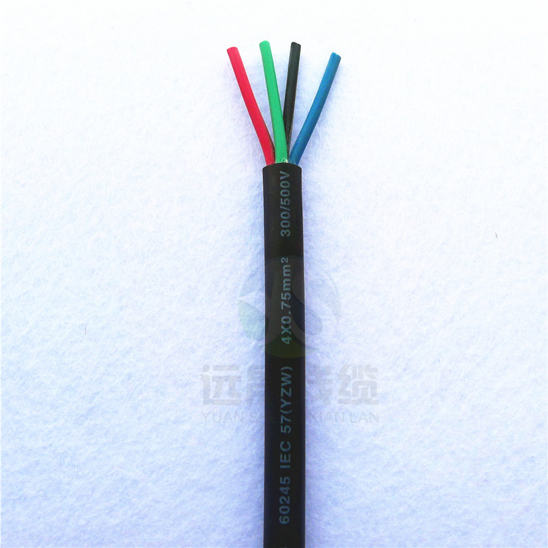 户外LED防水耐寒橡胶线4G0.75国标CCC认证60245IEC57(YZW)