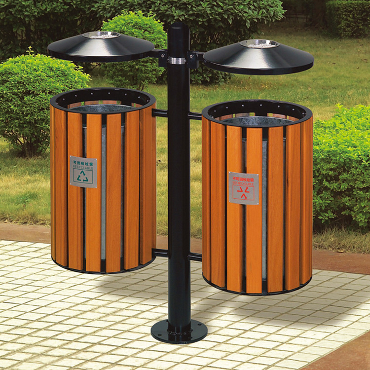 Southern Outdoor Colorful Garbage Box GPX-95 Amusement Park Street Scenic Spot Garbage Bin Park Peel Bucket Double Bucket