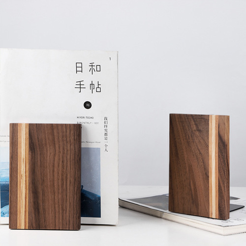 Amazon exports bookends wooden bookstands desktop solid wood bookends wooden bookends wholesale bookends for school