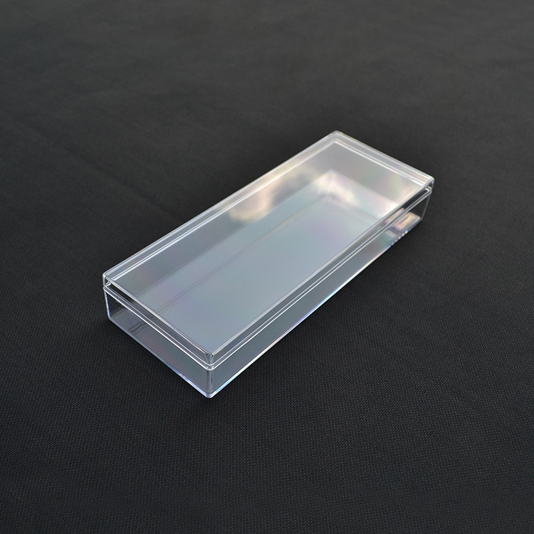 厂家155x60x25PS长方形塑料盒 PS高透明塑料盒子 透明亚克力盒