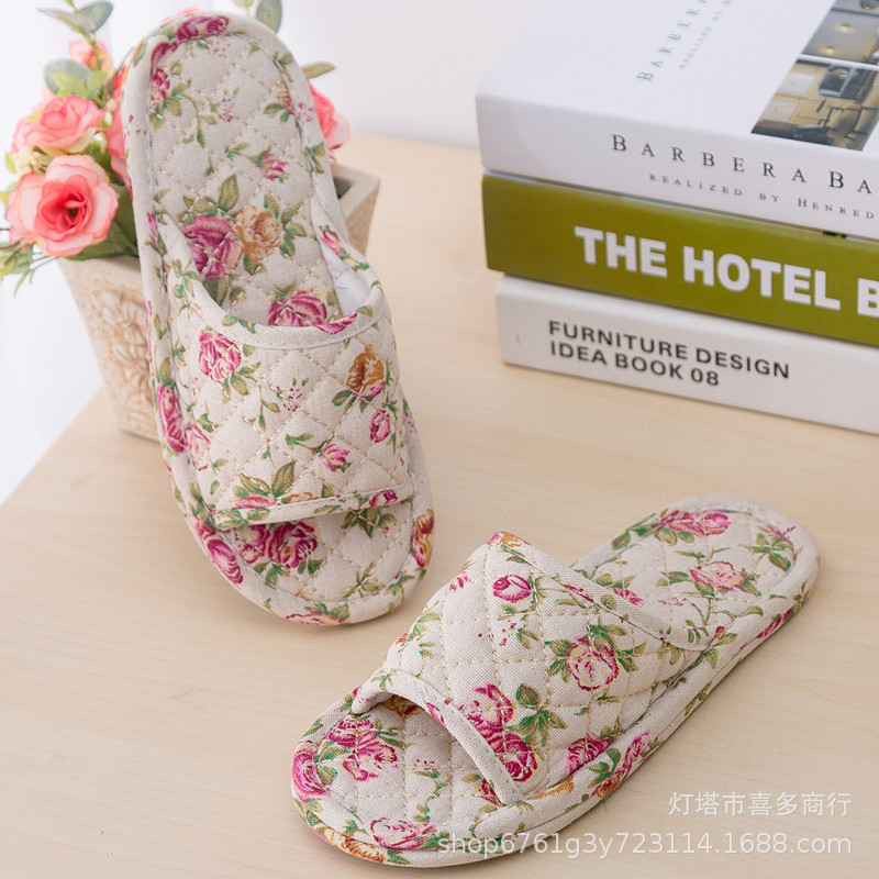 Machine Washable Household Cotton Linen Cloth Slippers for Men and Women Indoor Couple Silent Spring and Autumn Summer Fabric Sandals Machine Washable Household Cotton Linen Cloth Slippers for Men and Women Indoor Couple Silent Spring and Autumn Summer Fabric Sandals