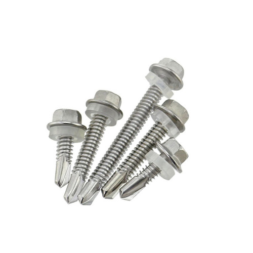 410 stainless steel external hexagon drill tail screws ST4.2-ST6.3 self-tapping self-drilling color steel tile dovetail screws