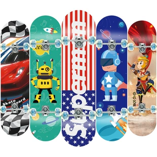 Skateboard (Model 3108) 80 cm, Maple Deck, Aluminum Bracket, LED Flash Wheels
