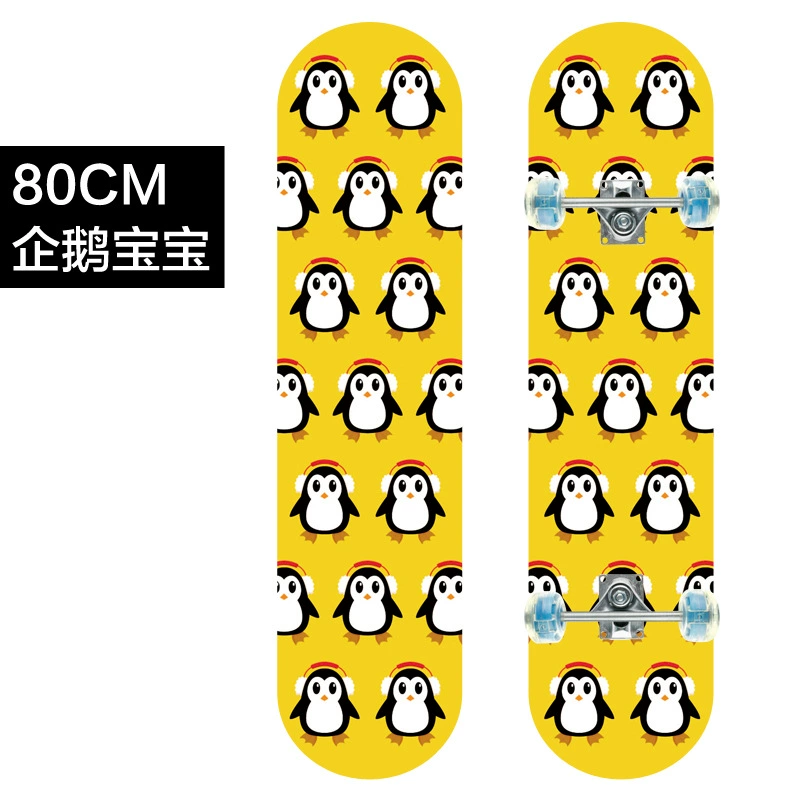 Skateboard (Model 3108) 80 cm, Maple Deck, Aluminum Bracket, LED Flash Wheels