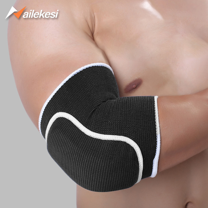 Deportes vaina de fútbol de los hombres brazo conjunto manga protectora muñeca codo rodilla pad soporte plano grueso