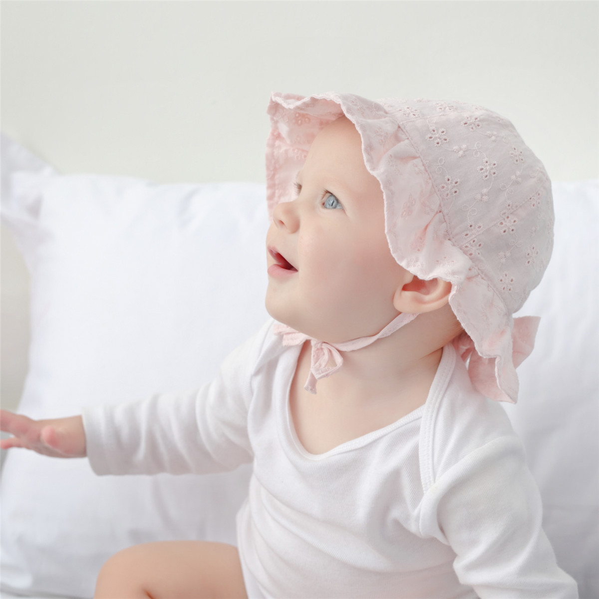 Lace children's summer autumn sun hat solar-powered