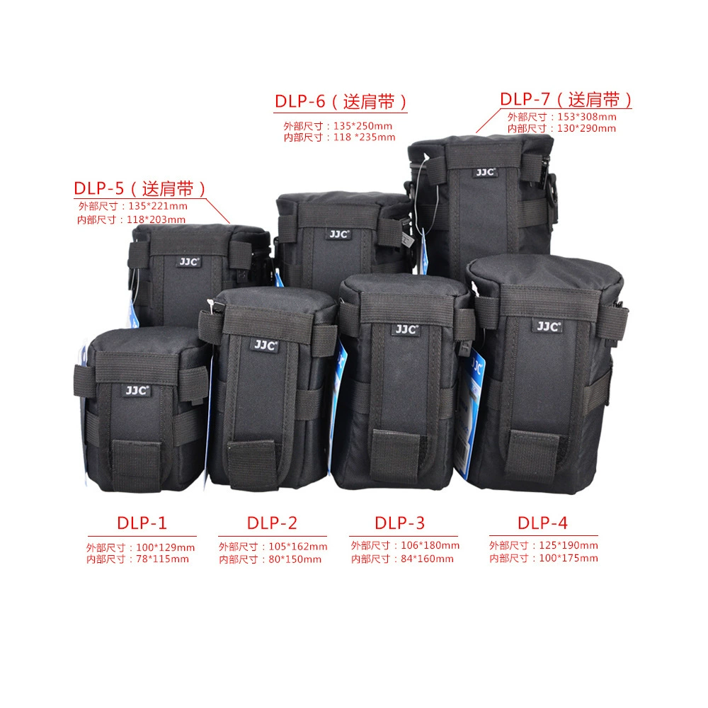 Сумка для объектива JJC поколение черная микро зеркальная камера объектив утолщенная Противоударная трубка для объектива Защитная сумка для хранения объектива