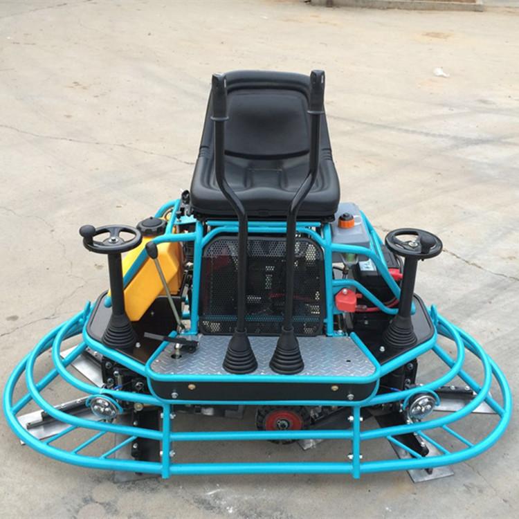 山东济宁生产座驾式路面抹光机 汽油双盘收光机 驾驶型路面收光机