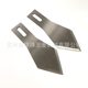 Three-hole blade film cutting straight blade 43*22*0.3 double-edged blade