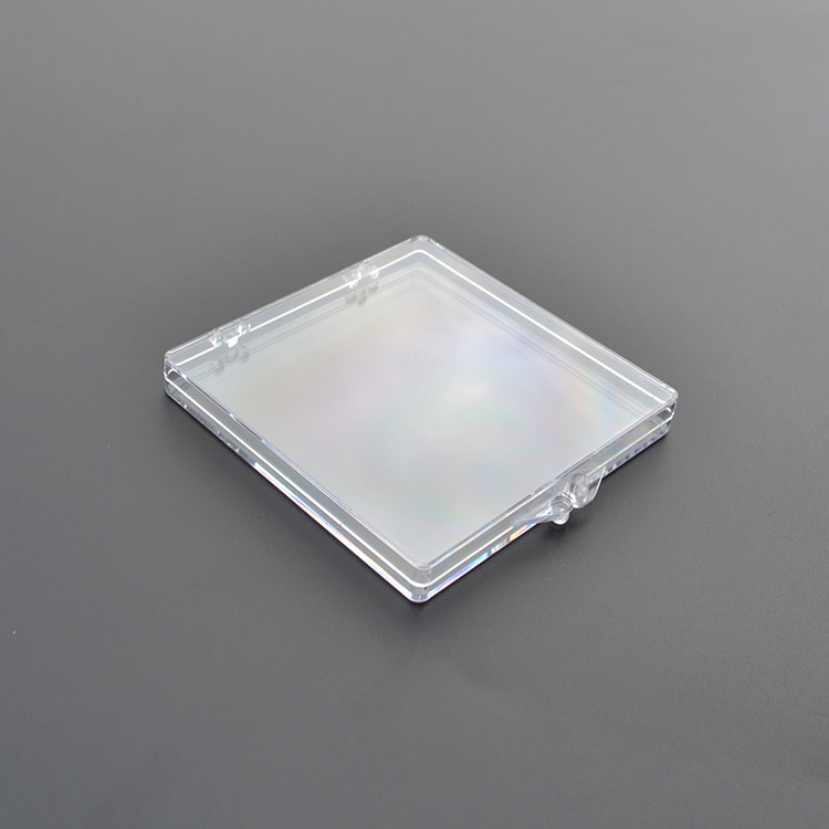 厂价批发透明塑胶包装盒 水晶盒 徽章盒 收纳盒85x85x10