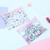 Cartoon nail sequins PVC, capacious pencil case, waterproof cosmetic bag, new collection, Japanese and Korean