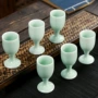 日式陶瓷纯色白酒杯白酒杯