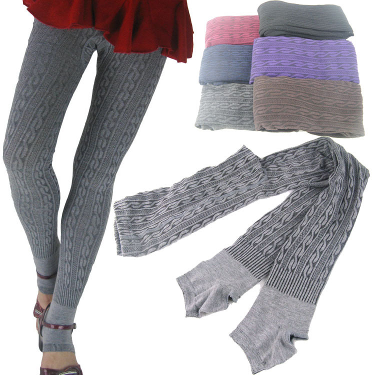 Special offer 8-word pattern step-on pants seamless one-piece pants hundred-pick pantyhose autumn and winter hot sale warm leggings pantyhose