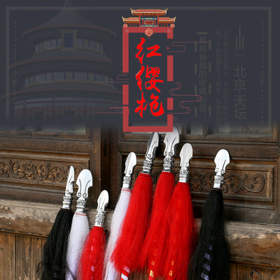 红缨枪 京剧刀马旦戏曲用品红樱枪 单双枪头木质红色花枪厂家直销