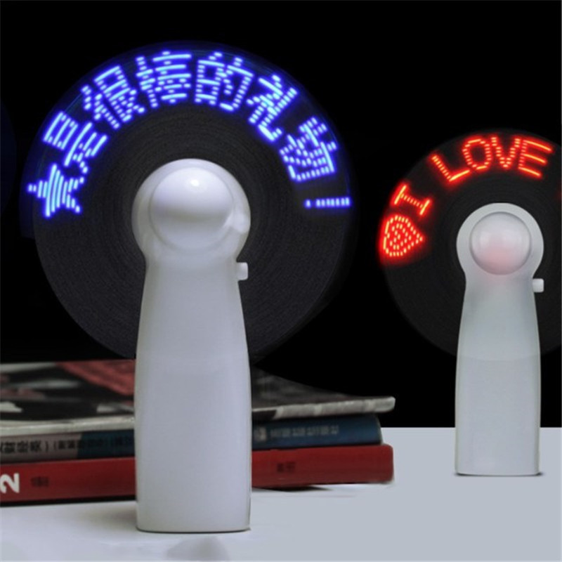 Ventilador de palabras flash, carga USB, ventilador luminoso de mano, regalo de evento comercial, LED, ventilador pequeño, mini ventilador