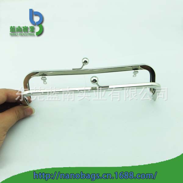 厂家销售 银色圆角卜坑2分半珠双圈密口夹， 零钱包夹