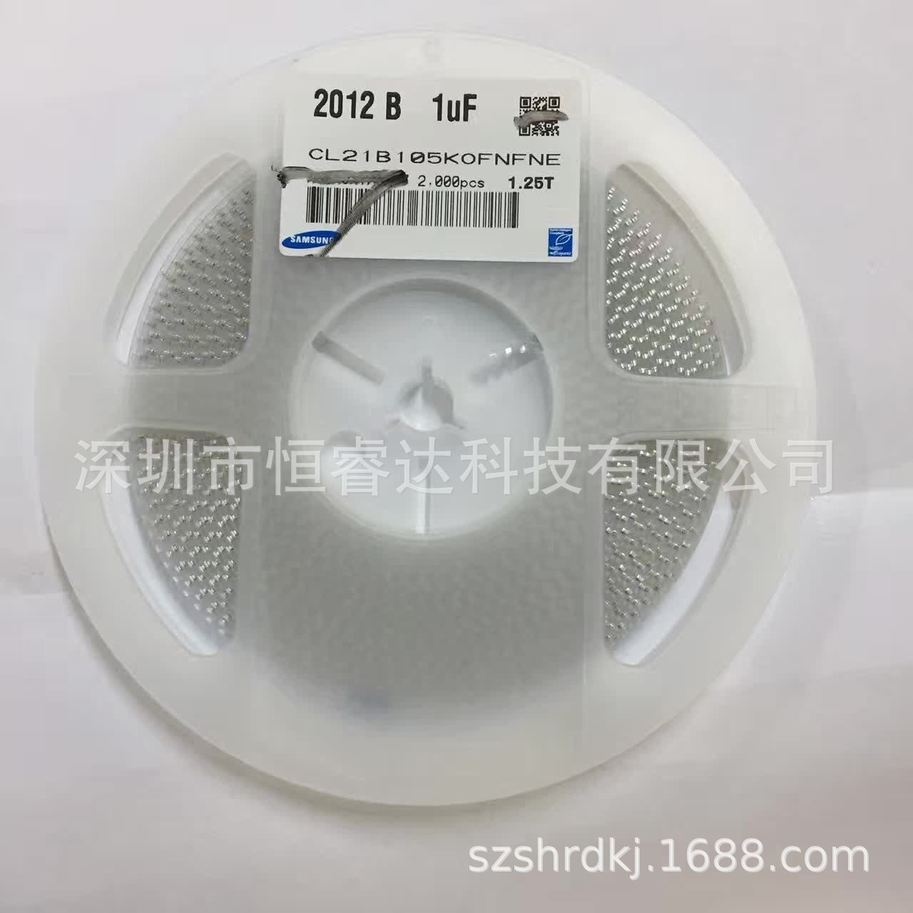 全新原装贴片陶瓷片式电容CL21B105KAFNNNC 0805 25V 1UF 10% X7R