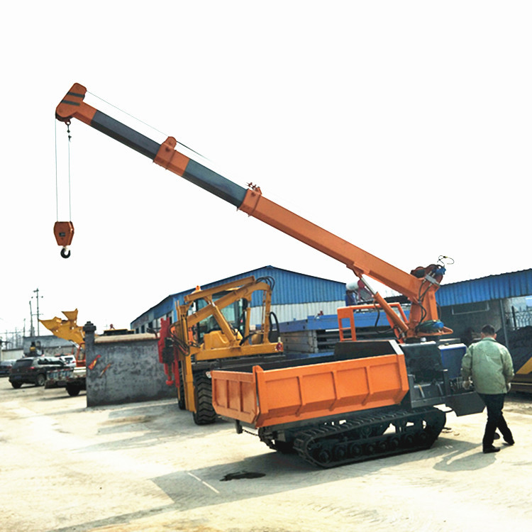 农用履带自备吊 山地履带与输车带吊 能装能吊的履带车可加工