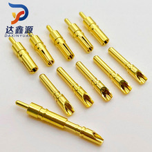 1.5开槽母孔铜针插针 航空插连接器1.5焊接端子公母铜针插针pin针