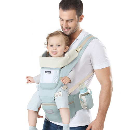 Baby carrier waist stool direct from the factory, can be stored baby waist stool, horizontal back and forth two use, dual shoulder baby carrying god.