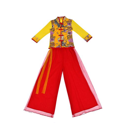 Deeply Meaningful Square Dance Costumes Creative Chinese Style Dance Costumes Mid-Fly Dragon and Phoenix Adult Dance Costumes Wholesale