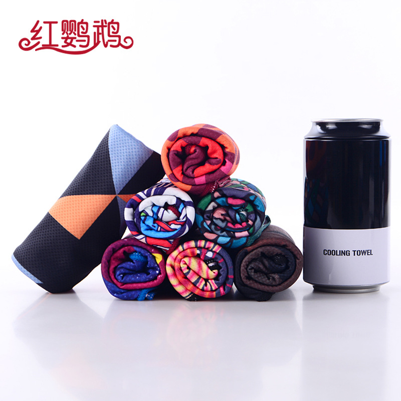 Fast cooling sports double-layer quick dry sweat towel for gym