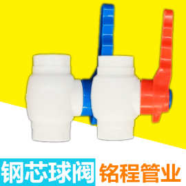 批发PPR精品钢芯球阀 PE PPR球阀白色 耐磨防腐蚀 款式齐全批发