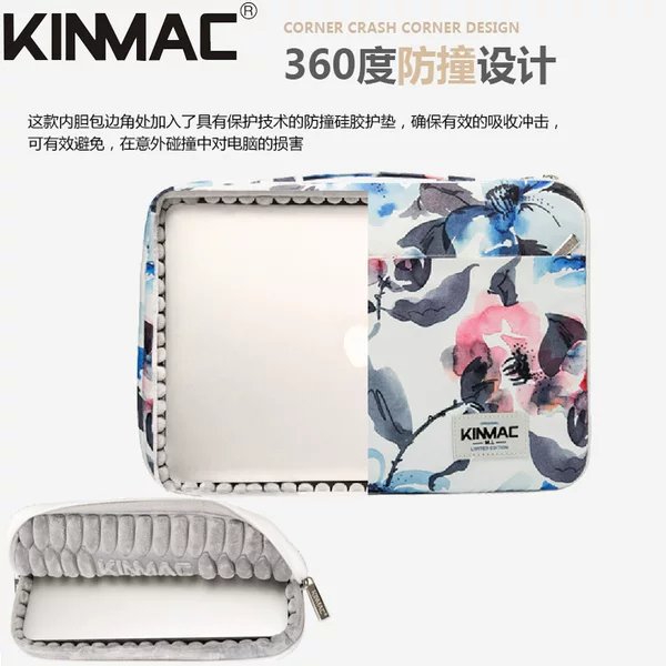 360-Degree Protective Case for Notebook Computers, Suitable for Apple MacBook Laptop Pro 13inch, Waterproof Inner Bag for Women
