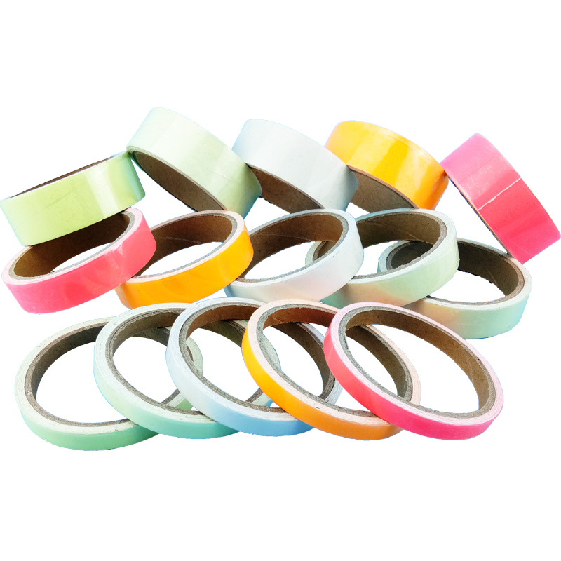 Cinta luminosa de color protección contra incendios cinta de advertencia para mascotas etapa auto-adhesivo fluorescente luminoso alto brillo alto adhesivo al por mayor