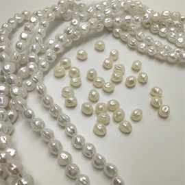 创意新款异形珍珠桃心散珠高仿无瑕疵天然淡水珍珠日本高档品质