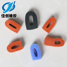 供应D形硅胶海绵密封条 D型油烟机净化器耐高温硅胶发泡密封条